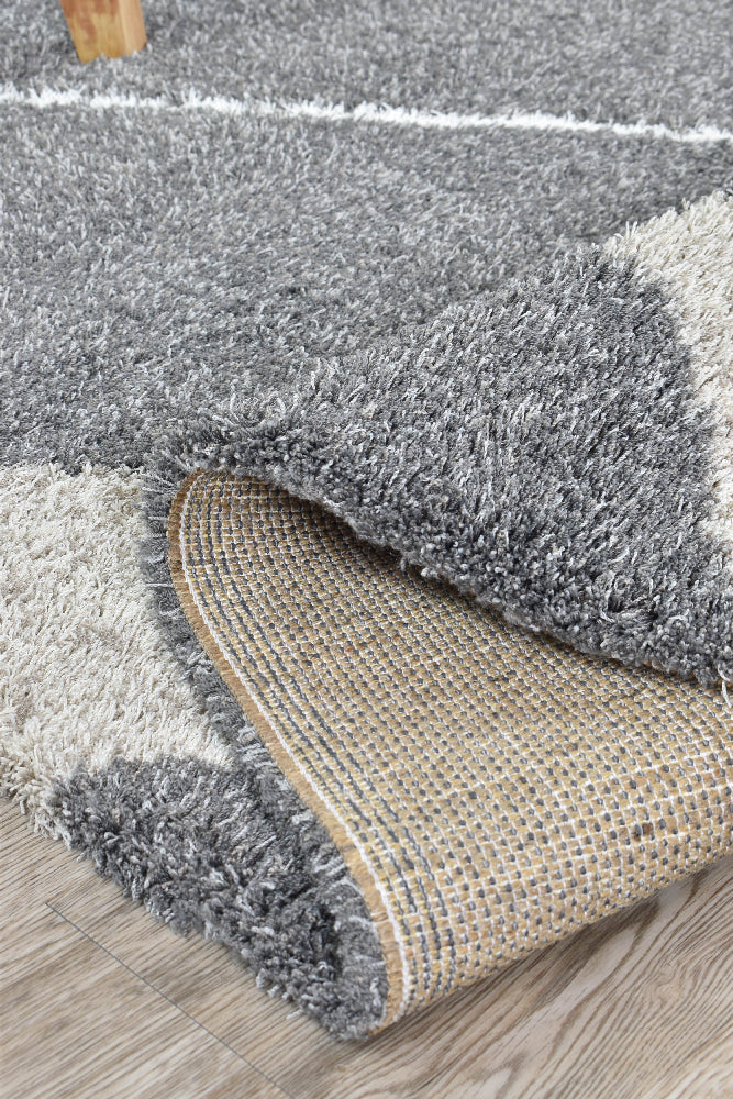 Lila Ripple Grey Rug