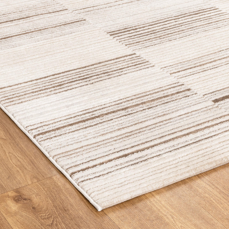 Mesa Bars Beige Brown Rug