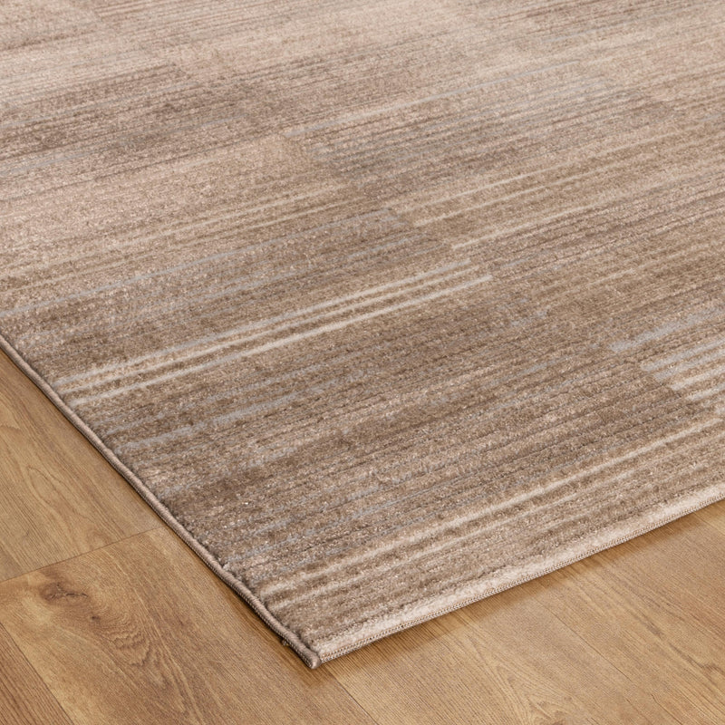 Mesa Bars Brown Grey Rug