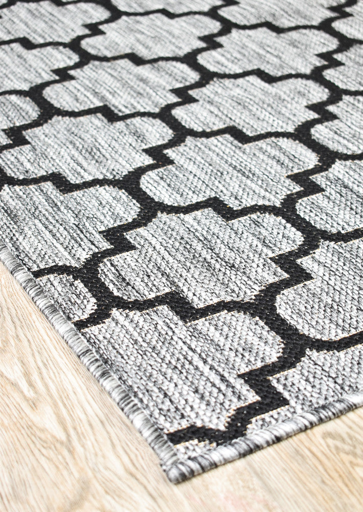 Long Island Versace light Grey Runner Rug
