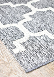 Long Island Trellis Light Grey beige Runner Rug