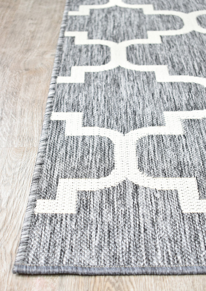 Long Island Trellis Light Grey beige Rug