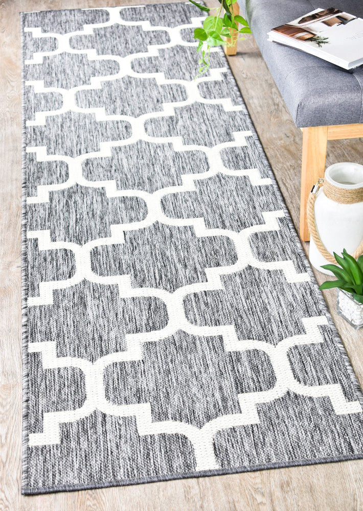 Long Island Trellis Light Grey beige Rug