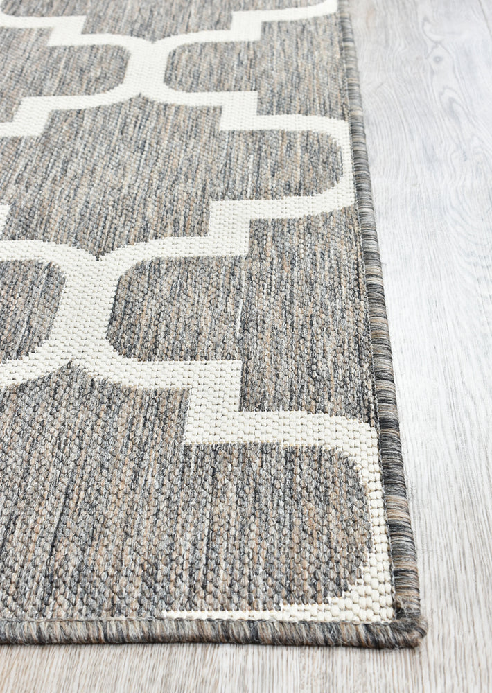 Long Island Trellis Beige Grey Rug