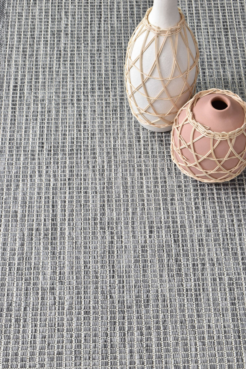 Long Island Plain Light Grey Runner Rug