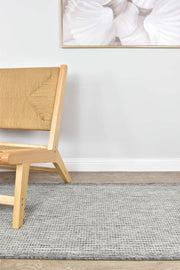 Long Island Plain Light Grey Runner Rug