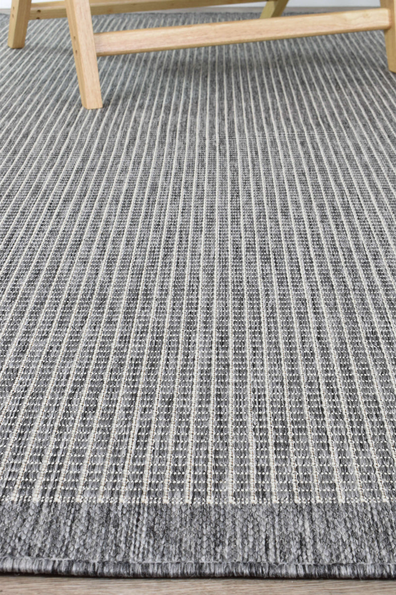 Long Island Plain Light Grey Runner Rug
