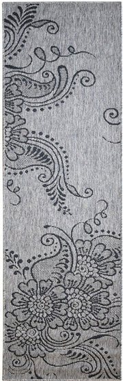 Long Island Tree Beige Grey Runner Rug