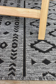 Long Island Tribal Grey Runner Rug
