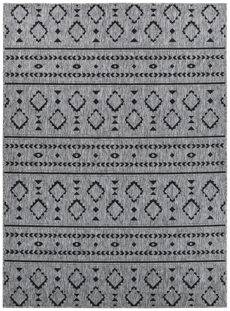 Long Island Tribal Grey Rug