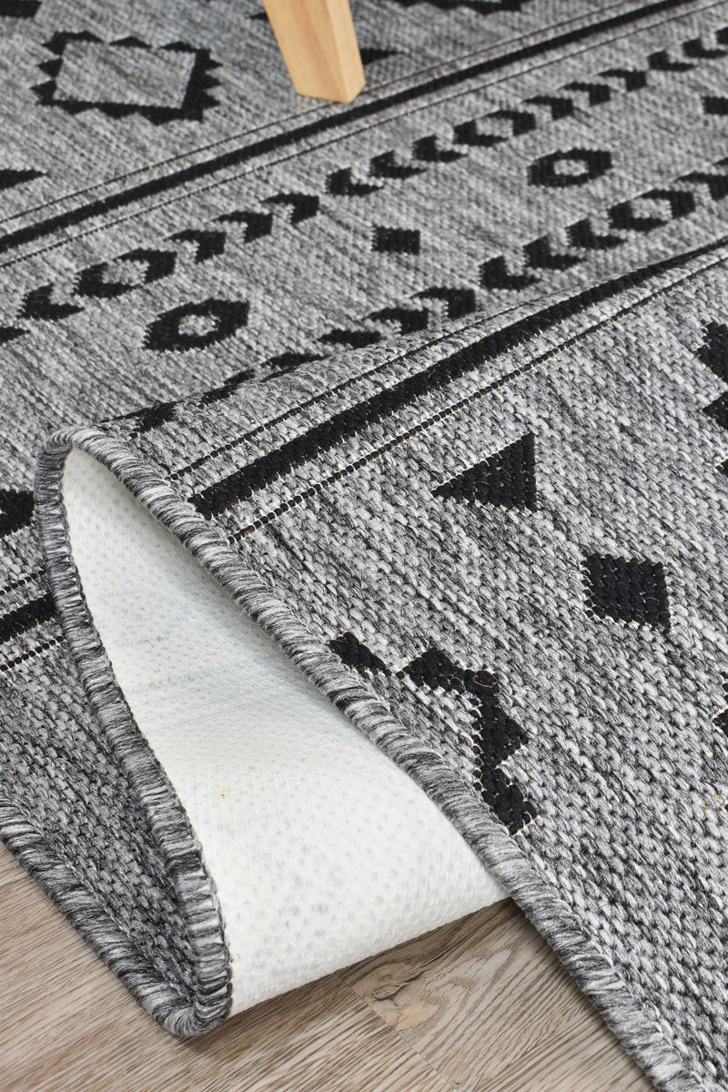 Long Island Tribal Grey Rug