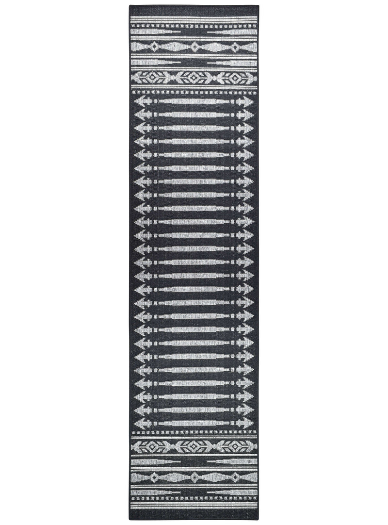 Long Island Tribal Point Black Rug