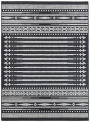 Long Island Tribal Point Black Rug