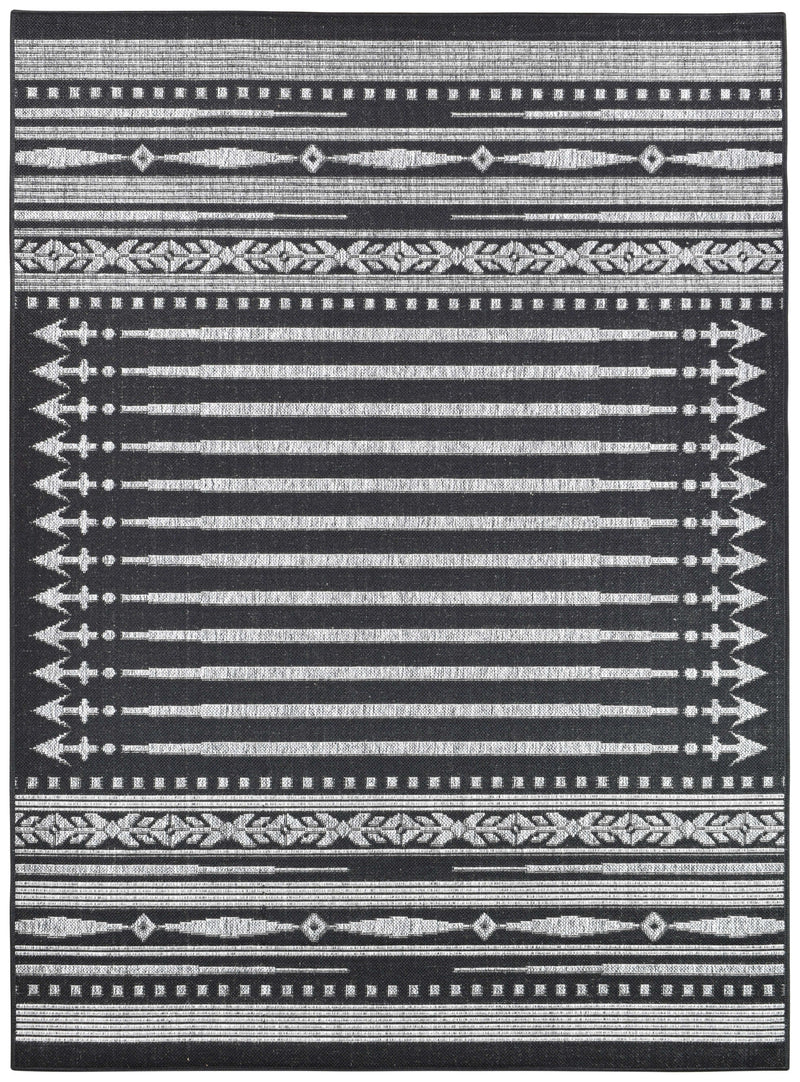 Long Island Tribal Point Black Rug