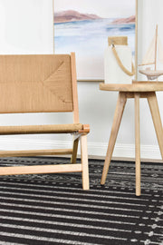 Long Island Tribal Point Black Rug