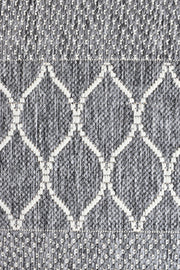 Long Island Trellise strip Grey Rug