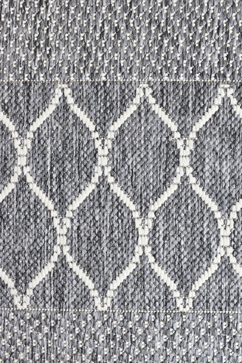 Long Island Trellise strip Grey Rug