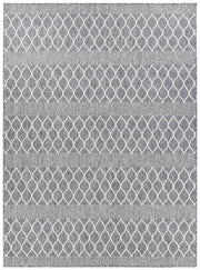Long Island Trellise strip Grey Rug