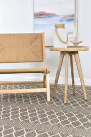 Long Island Trellise strip Brown Rug