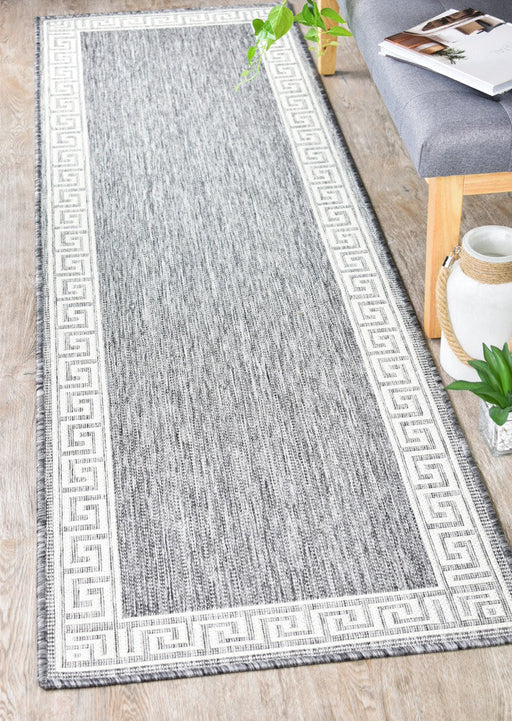 Long Island versace Light Grey Runner Rug
