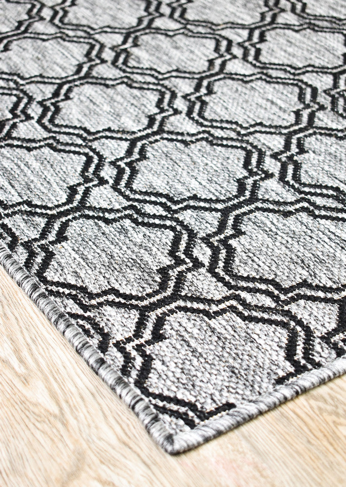 Long Island Treillage Grey Runner Rug
