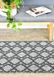 Long Island Treillage Grey Runner Rug