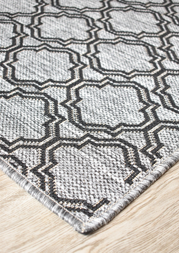 Long Island Treillage Grey Runner Rug