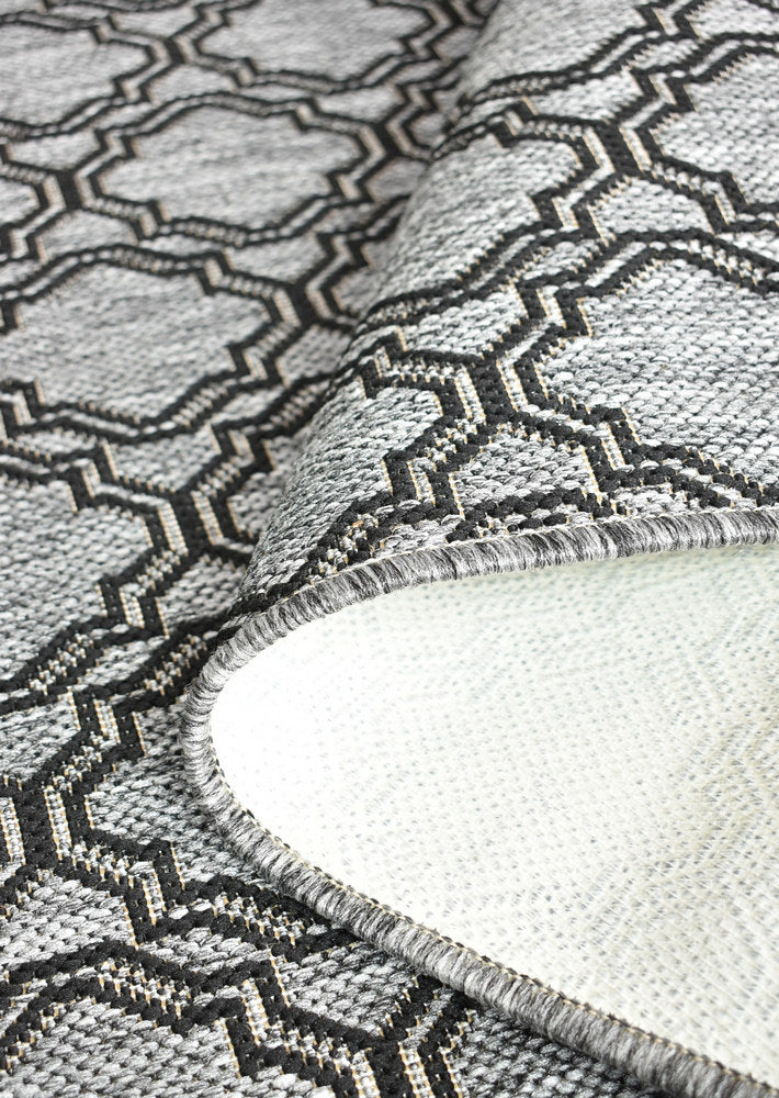 Long Island Treillage Grey Runner Rug