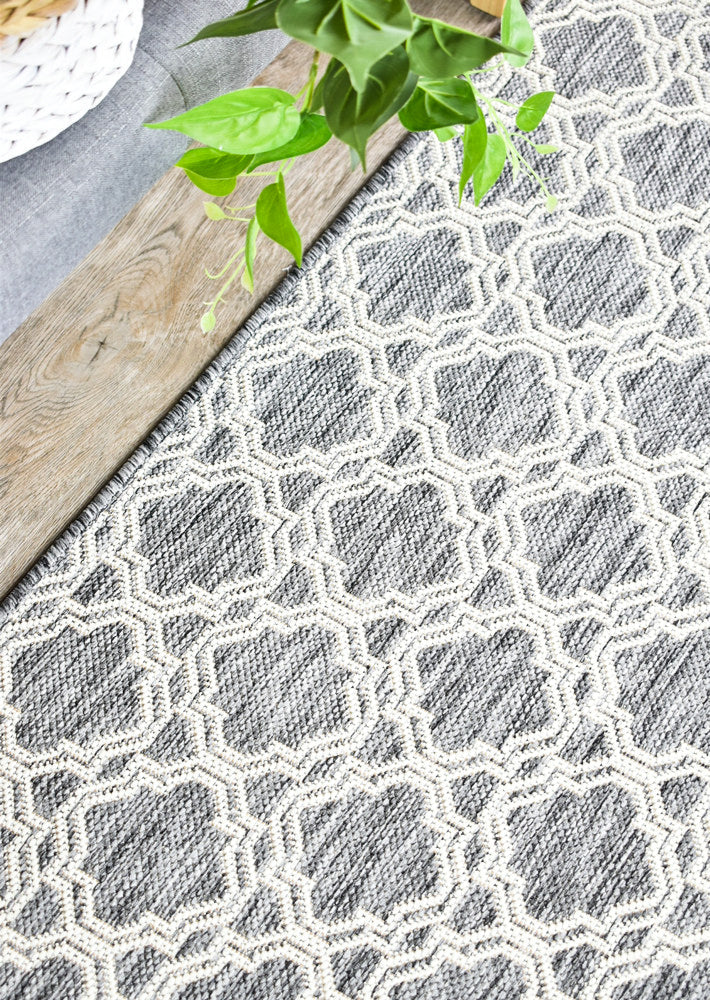 Long Island Trellis Tiny Light Grey Rug