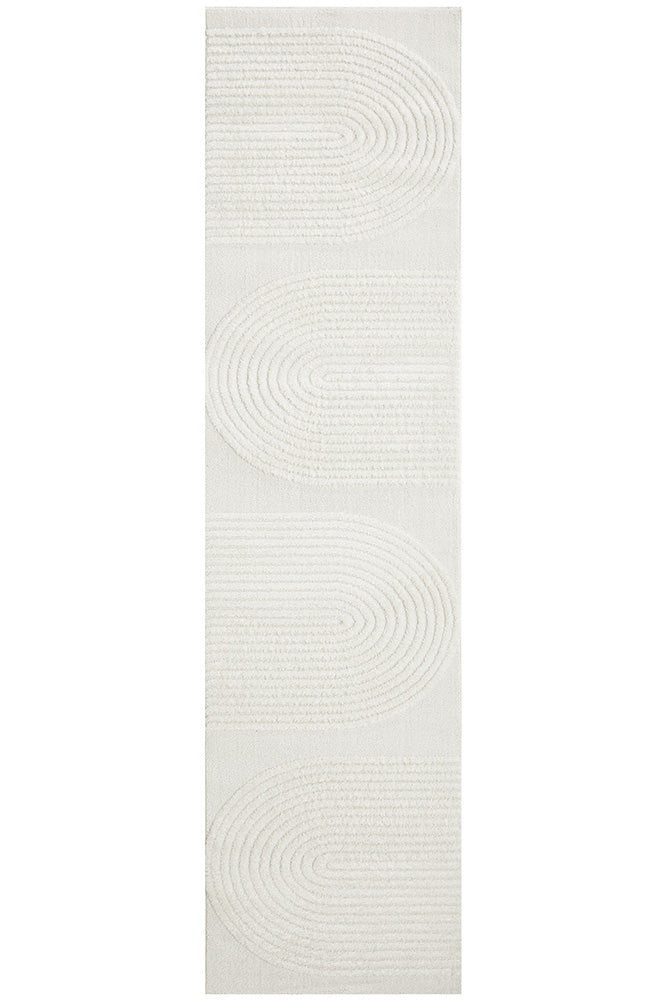 Brosa Friary White Runner Rug