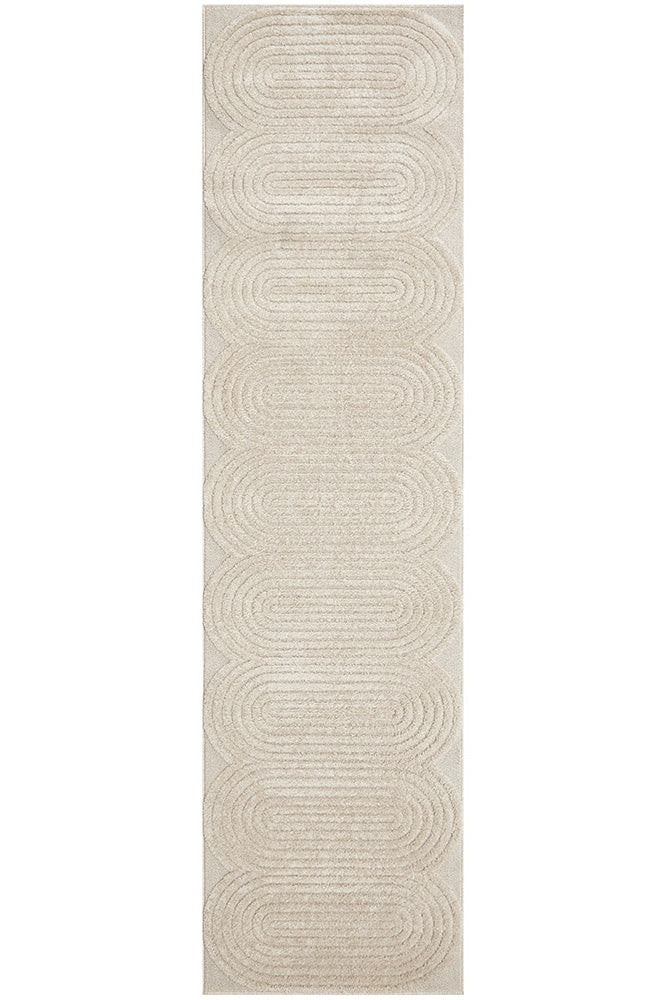 Brosa Churl Beige Runner Rug