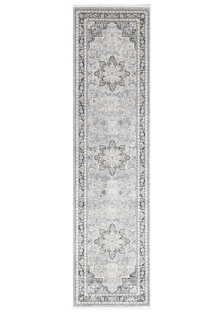 Sultana Constant Navy Cream Runner Rug