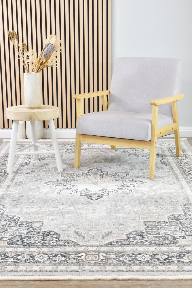 Sultana Constant Navy Cream Rug