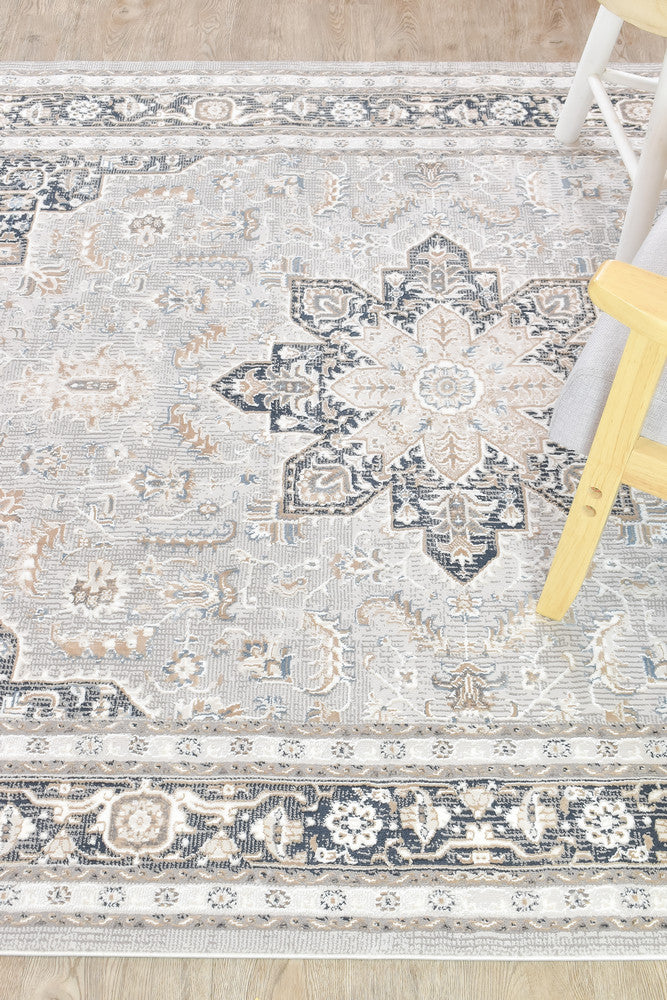 Sultana Constant Navy Cream Rug
