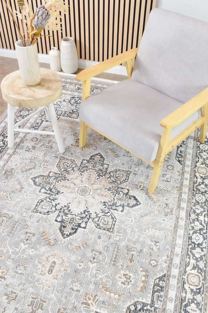 Sultana Constant Navy Cream Rug