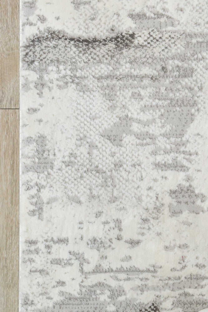 Sultana Ageless Dark Grey Cream Runner Rug