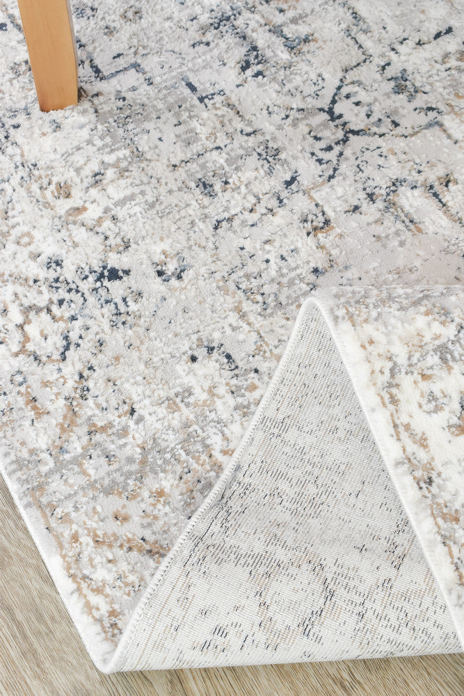 Sultana Abiding Blue Grey Runner Rug