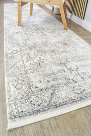 Sultana Abiding Blue Grey Runner Rug