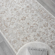 Elegant Pearl Runner Rug