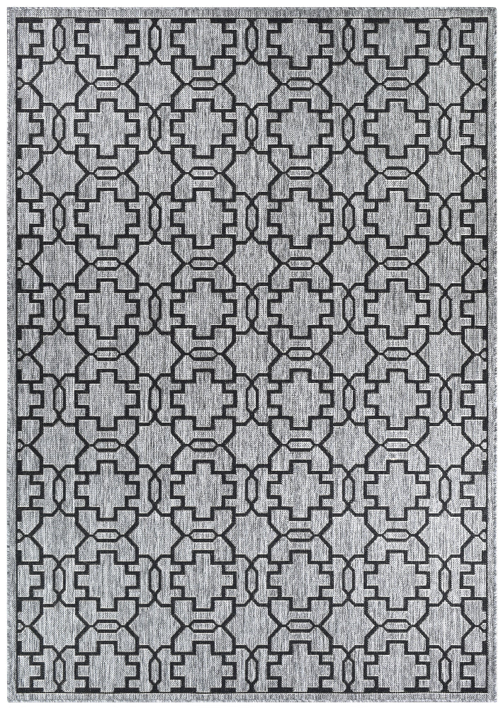 Long Island Star Grey Black Rug