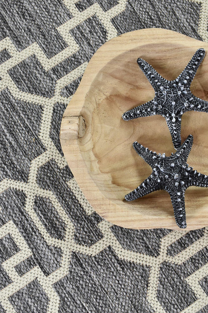 Long Island Star Grey Cream Rug