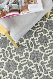 Long Island Star Grey Cream Rug