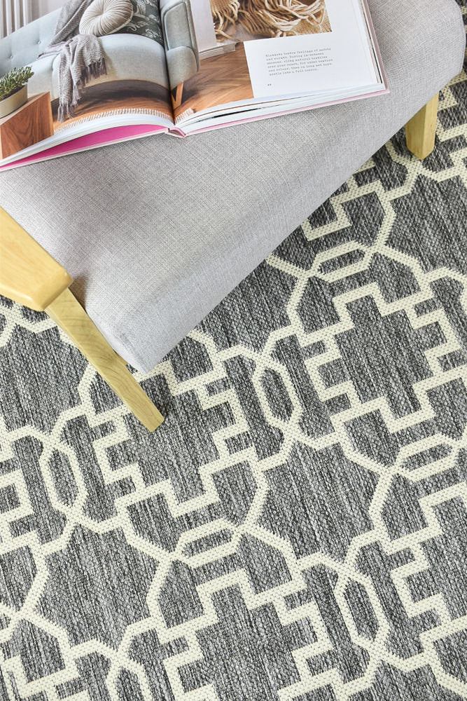 Long Island Star Grey Cream Rug