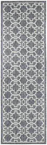 Long Island Star Grey Cream Runner Rug