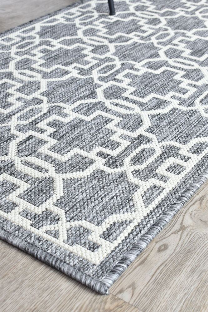 Long Island Star Grey Cream Rug