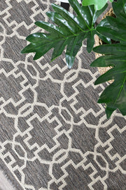 Long Island Star Brown Cream Runner Rug