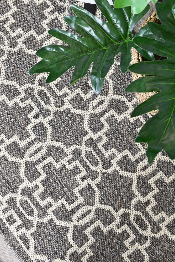 Long Island Star Brown Cream Runner Rug