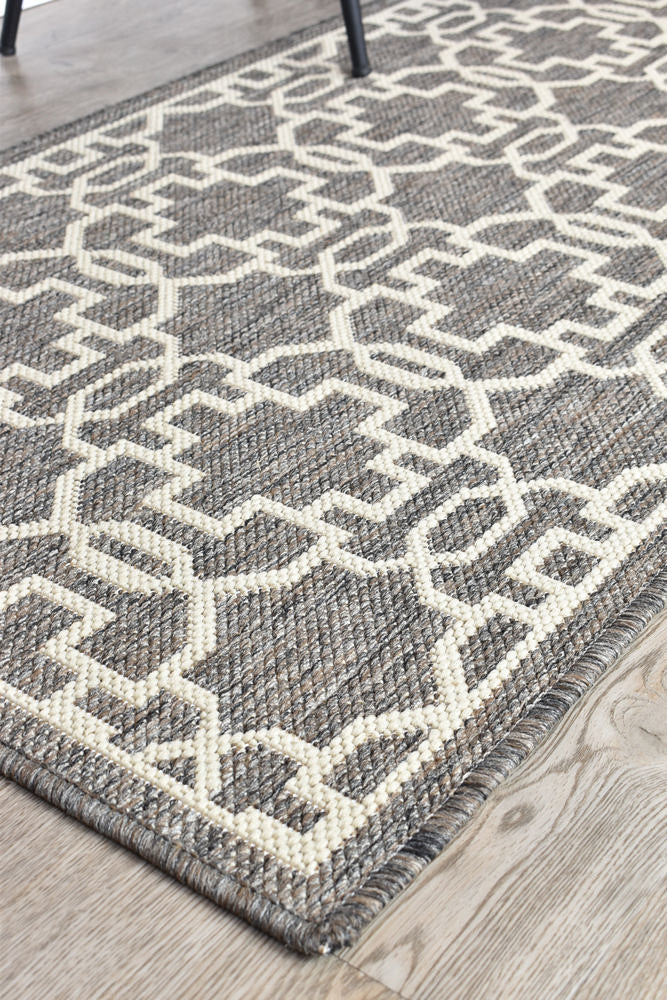 Long Island Star Brown Cream Rug