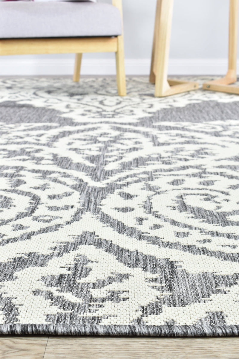 Long Island Sheen Cream Grey Rug