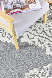 Long Island Sheen Cream Grey Rug